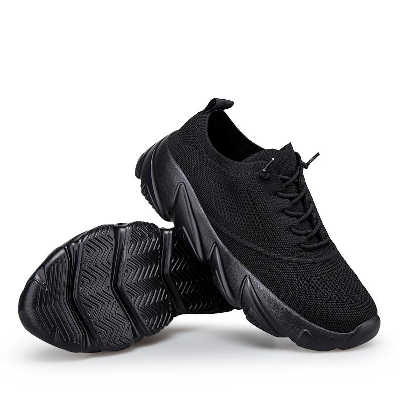 Mesh Thick-soled Casual Breathable Soft-soled New High-elastic Flying Woven Sports Shoes Functional Shoes Couple Shoes Summer and Autumn