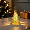Christmas Tree Night Light Glow In The Dark Crystal Christmas Tree Lamp Christmas Desktop Ornaments Xmas Navidad Decoration