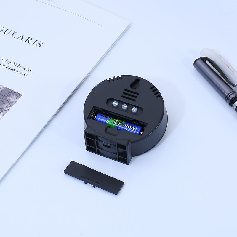 Digital LCD Travel Alarm Clock With Temperature Hygrometer Mini Desk Wall Clock Battery Powered