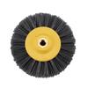 2025+1 Piece 150x40mm X M14 P60Nylon Abrasive Wire Polishing Brush Wheel for Wood Furniture Stone Antiquing Grinding