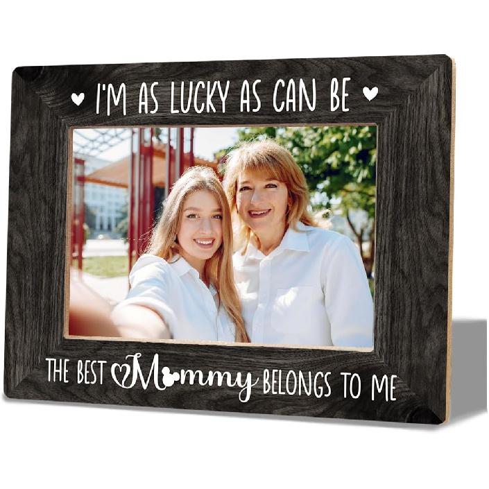 New Mom Gifts, Picture Frame Gifts for New Mom, Wood Picture Frame For New Mother, Pregnancy Gift for First Time Moms, first mother s day gift, Frame Color 12