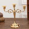 Europäischer Retro Dreikopf-Kerzenständer für Candlelight-Dinner und Heimdekoration