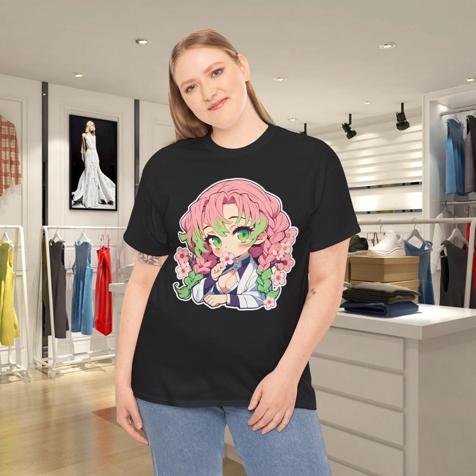 Demon Slayer Mitsuri Kanroji Floral T- Shirt L