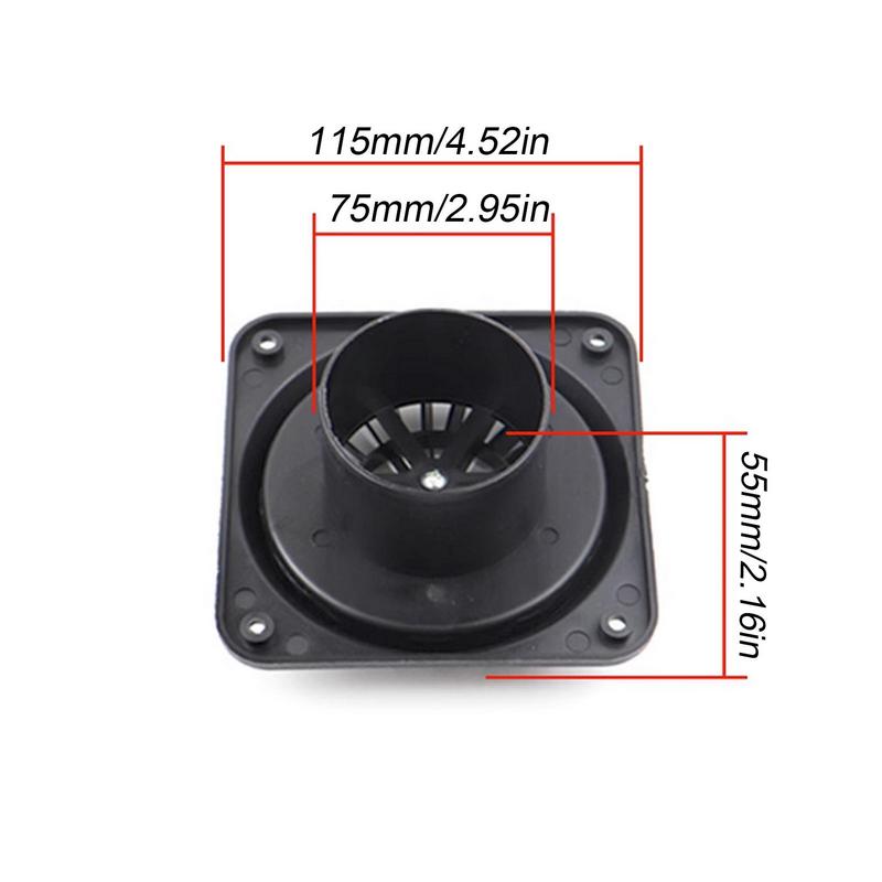 Rotating Air Outlet Vent Cover 75/60 Mm Oil Air Car Parking Heater Pipe Oil-Heated Vapor-Heated Duct Outlet Fittings