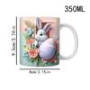 Cute Easter Coffee Mugs 12oz Ceramic Bunny Coffee Mug for Coffee Tea Hot Chocolate Festive Drinkware for Home Holiday Party Gift