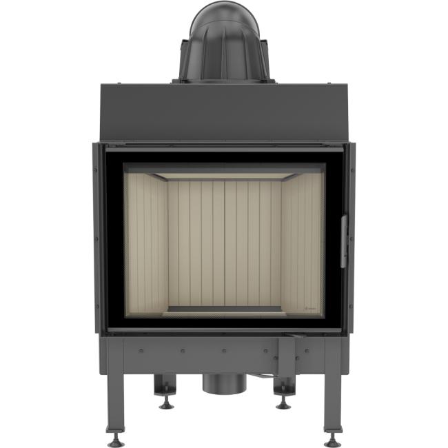 Smart steel fireplace KRATKI NADIA 10 kW Ø 200 MSK GLASS
