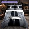 Derby County Themed Bedding 3Pcs Duvet Cover Set Decorative Bed Linen For Teen Room Home Decoration