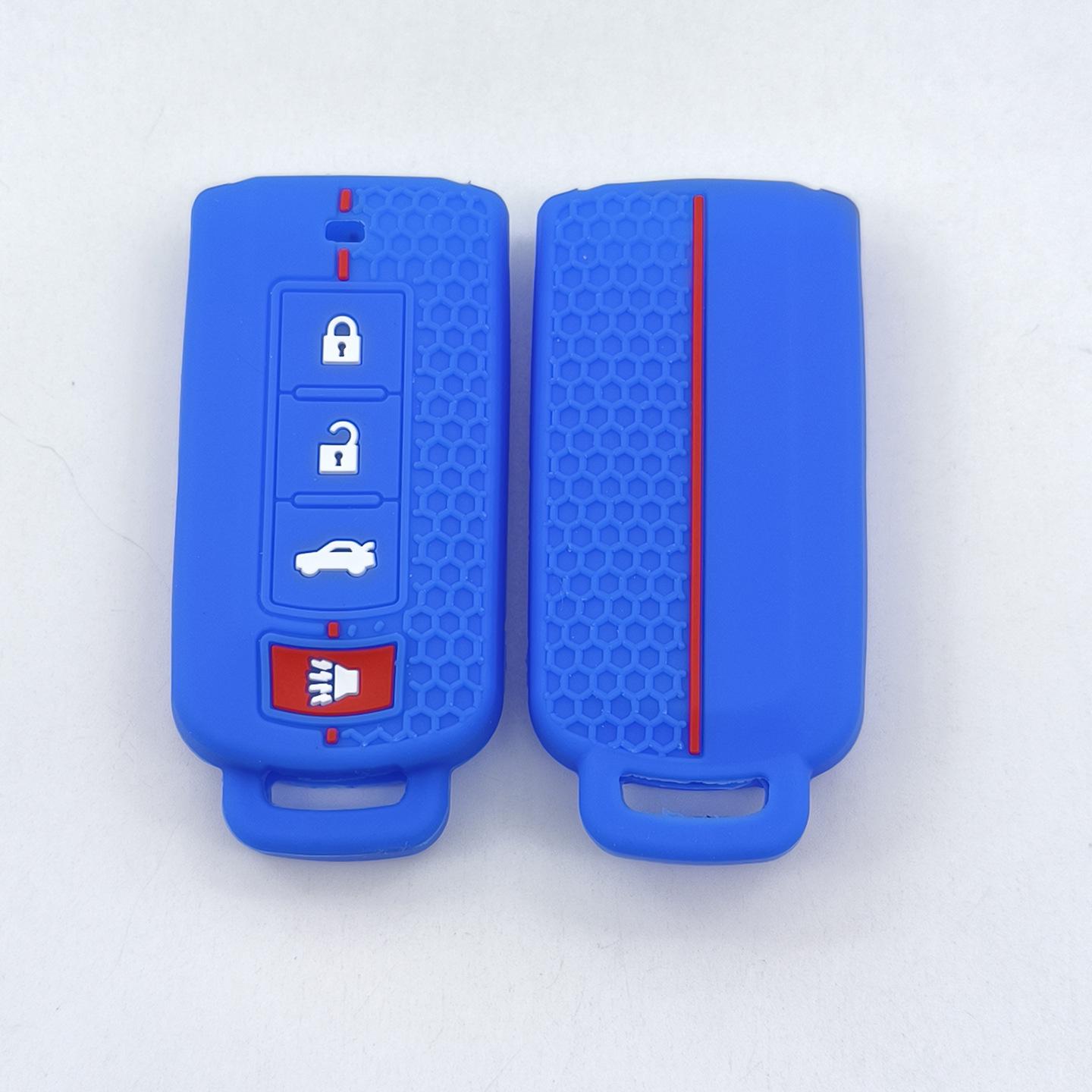 

Silicone Key Case for Mitsubishi Outlander, ASX, Eclipse, Mirage синій