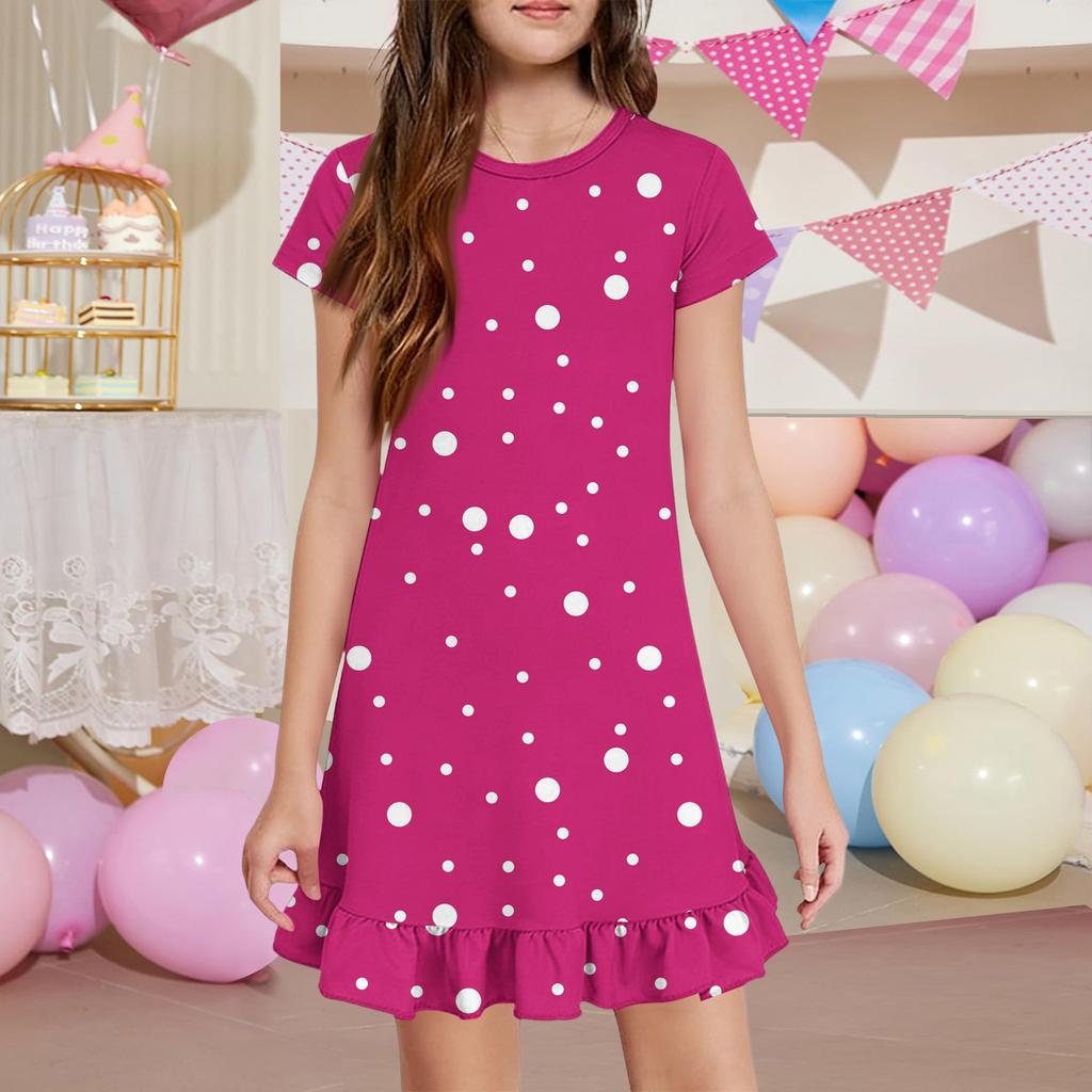 Girls' Pocket Dress - Short Sleeve Loungewear