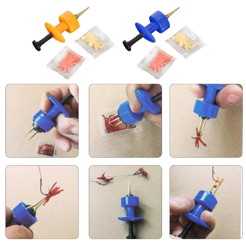 Portable Baits Earthworm Device Live Maggots Quick Feeding Hook Clip Bloodworm Clip Fishing Tackle Accessories Enduring