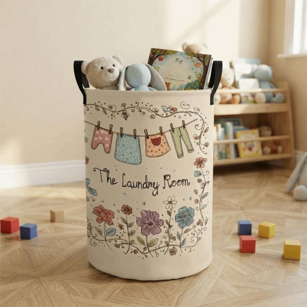 Folding Laundry Basket Large Capacity Clothes Storage Bin Durable Toys Organizers Bedroom
