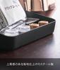 Yamazaki Tower Amenity x x Small Item Storage Bathroom 4220 Box, Black, Approx. W17.5 D13.5 H5cm, Tray, Tabletop,
