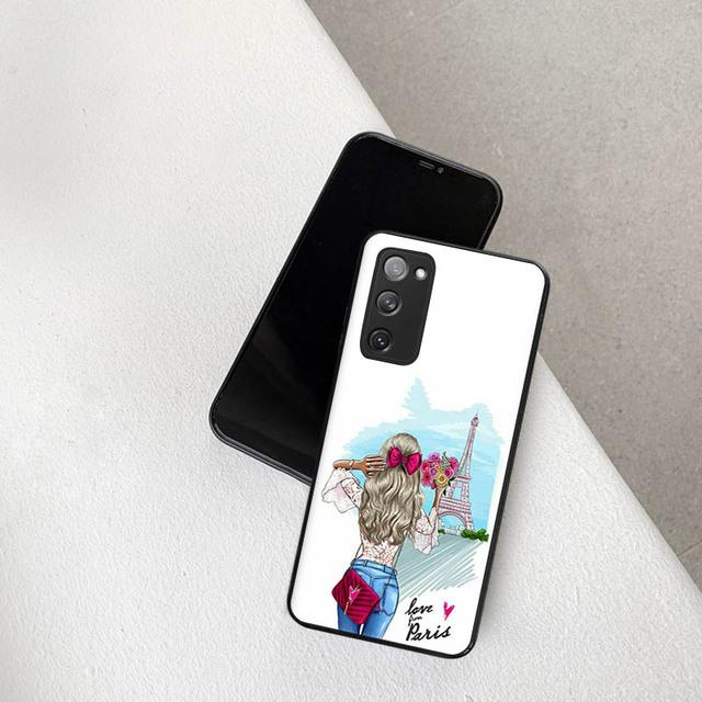 For Samsung S22 5g-deksel Soft Girl Boss Art-deksel til Samsung Galaxy S21 S20 Fe S10 Plus Note 20 Ultra 10 Lite 9 8 telefondeksel
