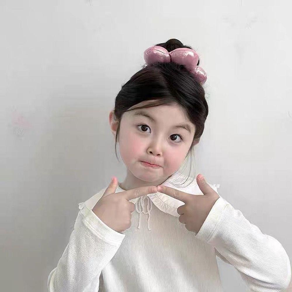 Flower Shape Large Hair Scrunchies Sponge Elastic Hair Rope Personality Exaggerated Hair Ring  Kids