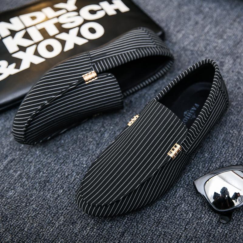 Heren Leren Schoenen Wit Platte Streep Mannen Casual Schoen 2025 Trend Gewoon Retro Klassiek Origineel Zomeruitverkoop Lage Prijs Nieuw Binnen Op