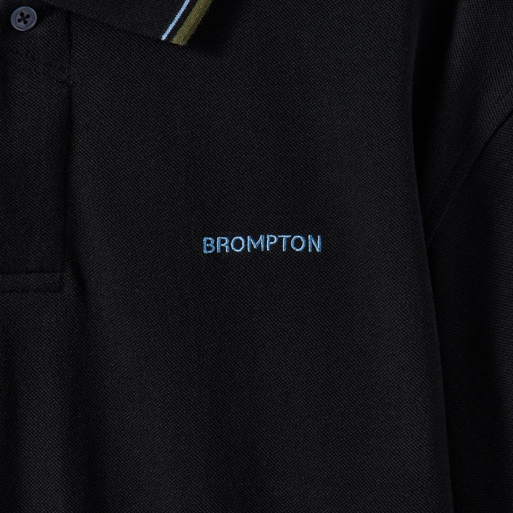 BROMPTON LONDON Collar T-Shirt - Black (P242Mpl510)