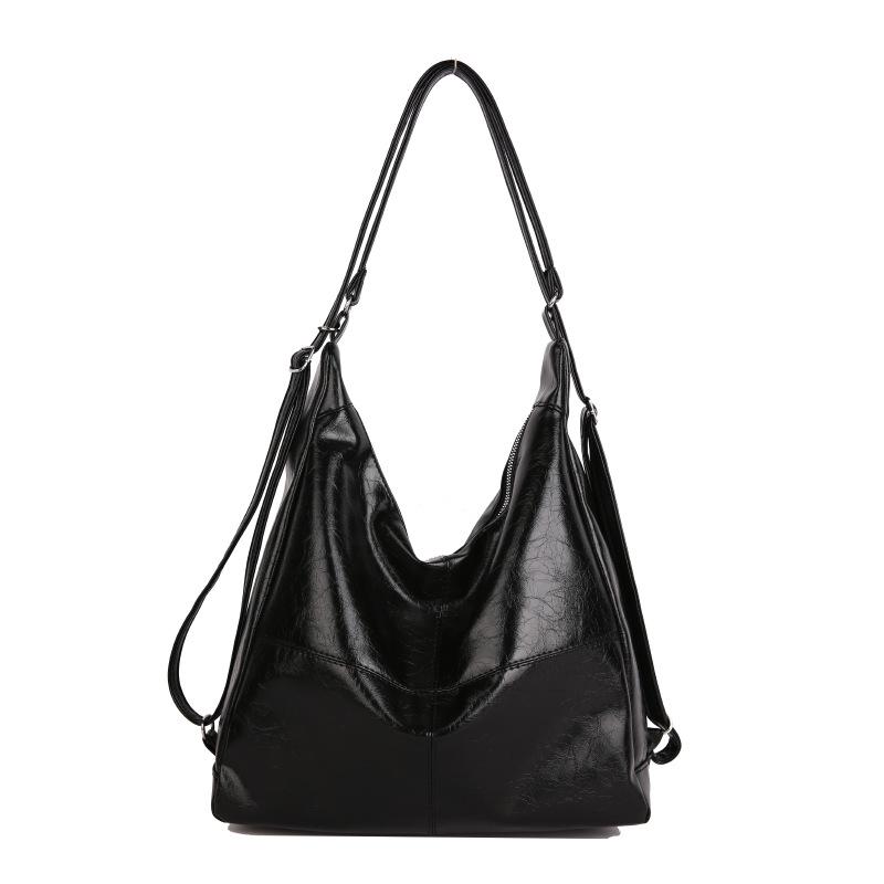 

Women s backpack fashion retro shoulder messenger bag multi-commute to work backpack without pendant чорний