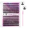 Diy Segmented False Eyelashes 12 Rows Large Capacity Glue Tweezers Set Combination Eyelashes