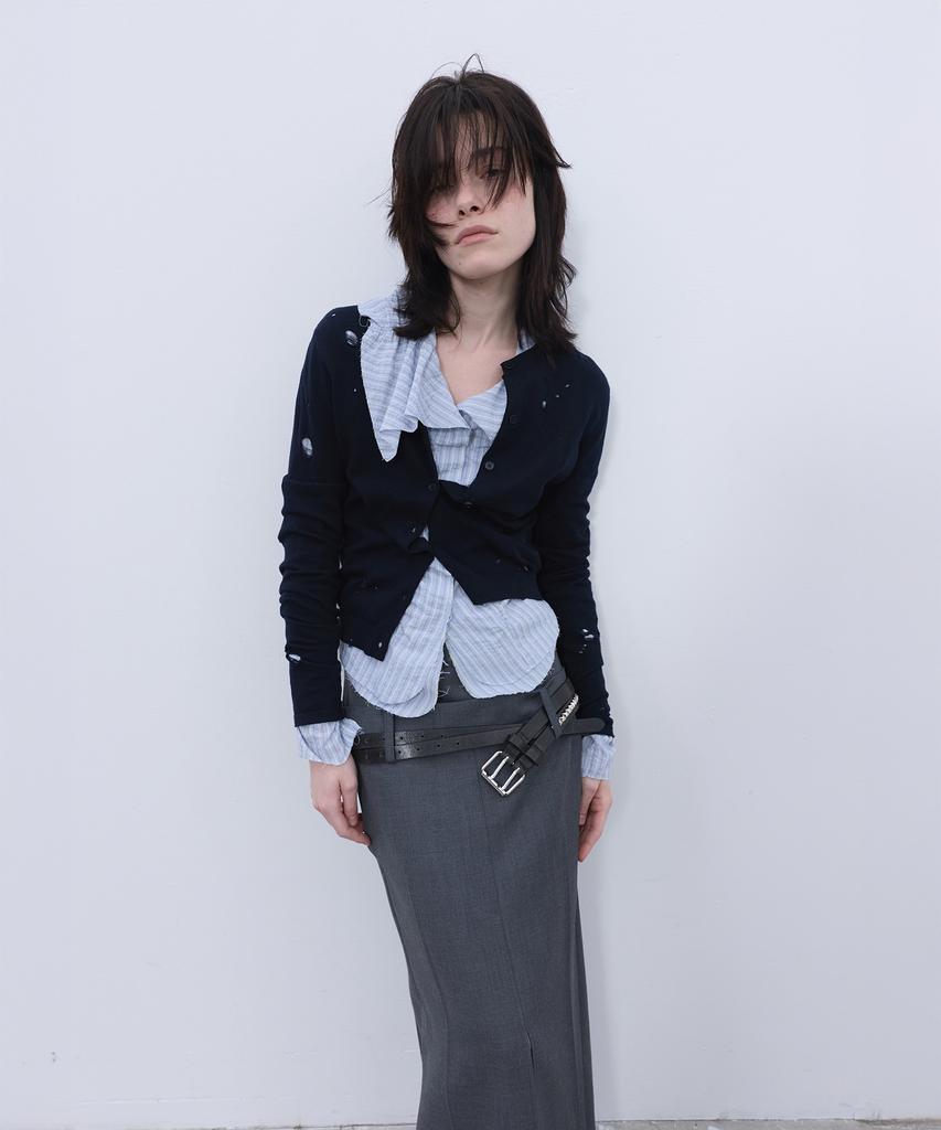Lcdc™ Distressed Cardigan (Navy)