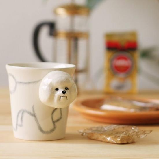 Gyvūnas Bišonas P90 x G90 x A93mm Puodelis, Frizas, 285ml, 213403, Dydis Apytiksl.