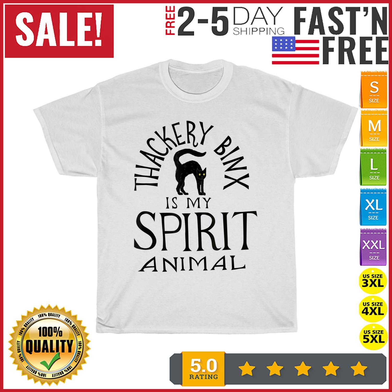 Thackery Binx is My Spirit Animal Cat Kitten Halloween Vintage T Shirt Mens Womens Tees Top Men Women XL