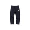 Solid Color Fleece-Lined Mid-Waist Knitted Sports Pants Men Bottoms Black 152241330N-1