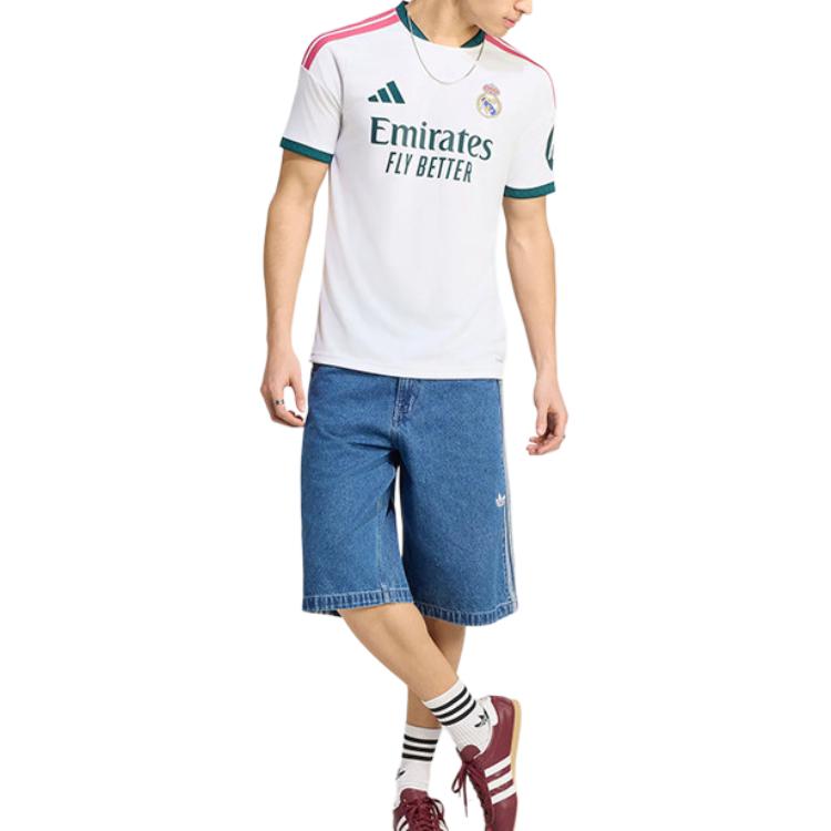 adidas Real Madrid 26/27 Season Home Fan Version Sports Pullover Short Sleeve Football Shirt Men Tops JZ7206