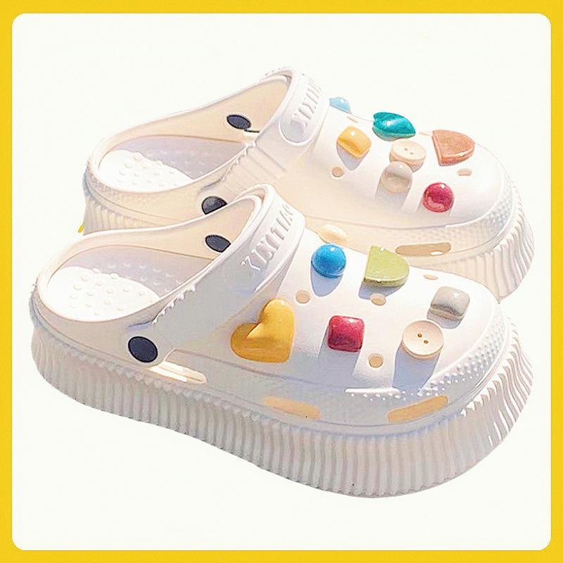 Women's Height-Boosting DIY Closed-Toe Platform Sandals