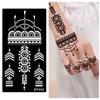 Personalized India Temporary Tattoo Ethnic Style Black Tattoo Decals Arm Foot Tattoos  Women Lady