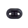 4pcs BLACK Universal Car Polyurethane Rubber 2 Hole 11MM Exhaust Muffler Hanger