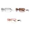 Monture de lunettes fantaisie à strass pour spectacles et port quotidien Lunettes décoratives de costume Accessoires de mode