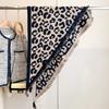 Damen Dreieckiger Doppelseitiger Schal Umhang Oberbekleidung Umhang Leopardendruck Warmer Schal Stolen Und Schals