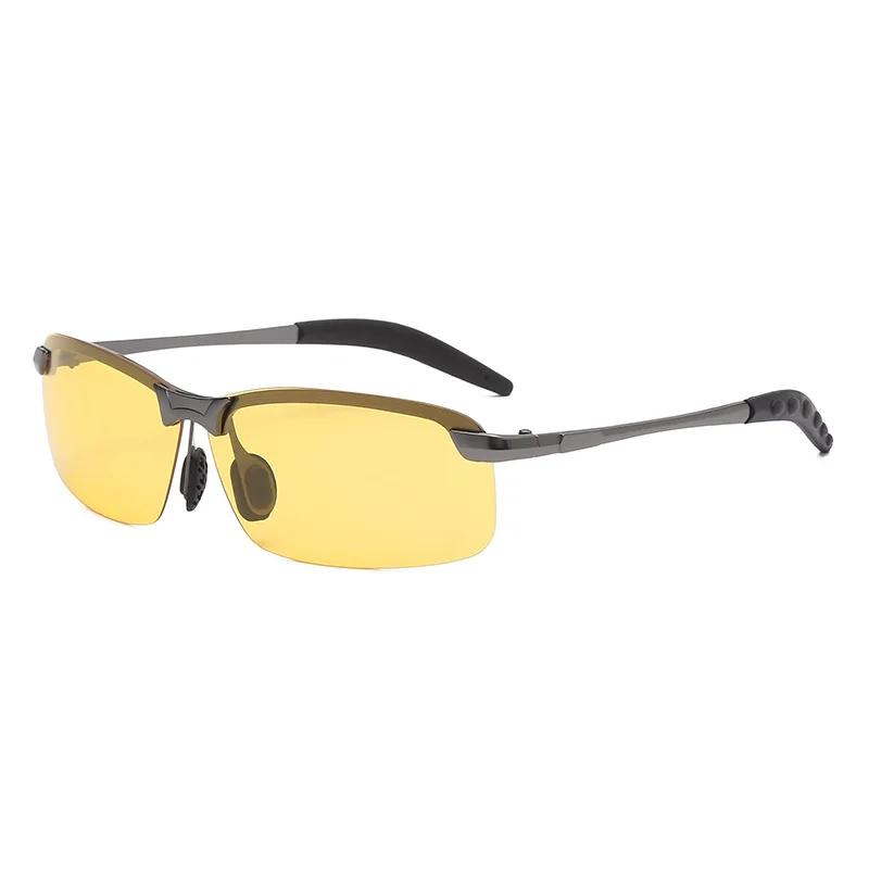 Anti-UV Night Vision Cycling Sunglasses Day Night Driving Use Eyeglasses Sunglasses for Men Stylish Outside Adult Glasses