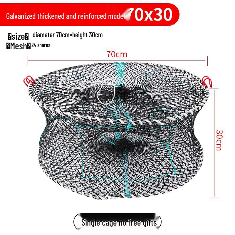 

Утолщенная складная круглая крабовая ловушка с утяжеленной пружиной для использования на море