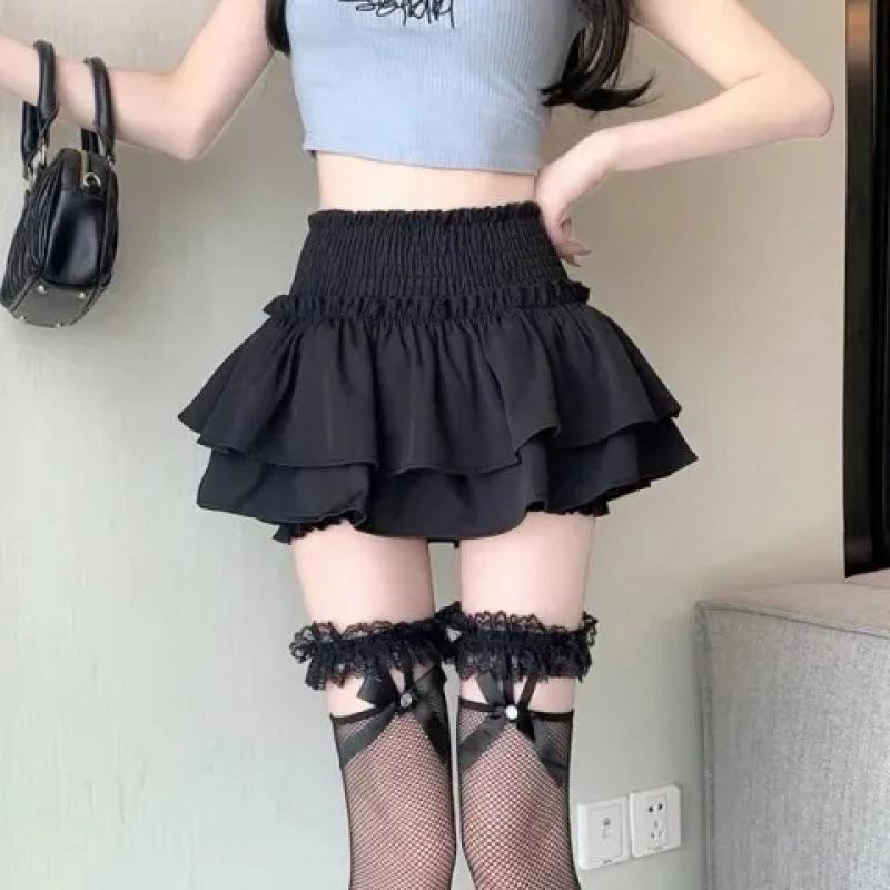 Ballet Academy puffy skirt spring and summer new age-reducing cake skirt women's A-shaped skirt anti-light miniskirt pants