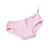 Women's Pure Cotton Low Waist Briefs - Solid Color Student Underwear