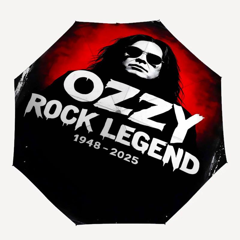 

1pc OZZY OSBOURNE ROCK LEGEND Automatic Open,Windproof, Compact Travel Umbrella, Gift for Birthday, Christmast93039