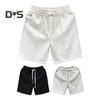 Men Sports Shorts with Elastic Waist Straps Summer Casual Shorts Leisure Work Beach Vacation Solid Color Shorts