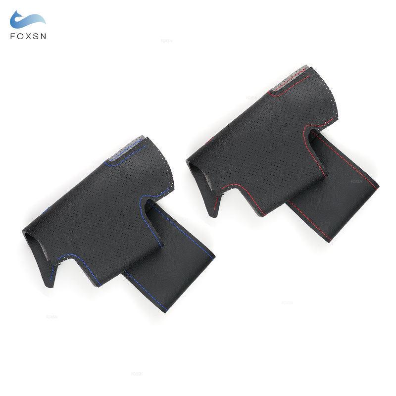 Ručně šitý kryt obruče volantu z perforované kůže pro Mercedes Benz třídy C SLK W203 R171 2004 2005 2006 2007 2008