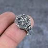 Poison Star Look Handmade Brass Jewelry Ring Size 8