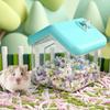 Anti-Spill Hamster Sand Bath Transparent Golden Bear Bathroom Hamster Toilet  Pet Habitat