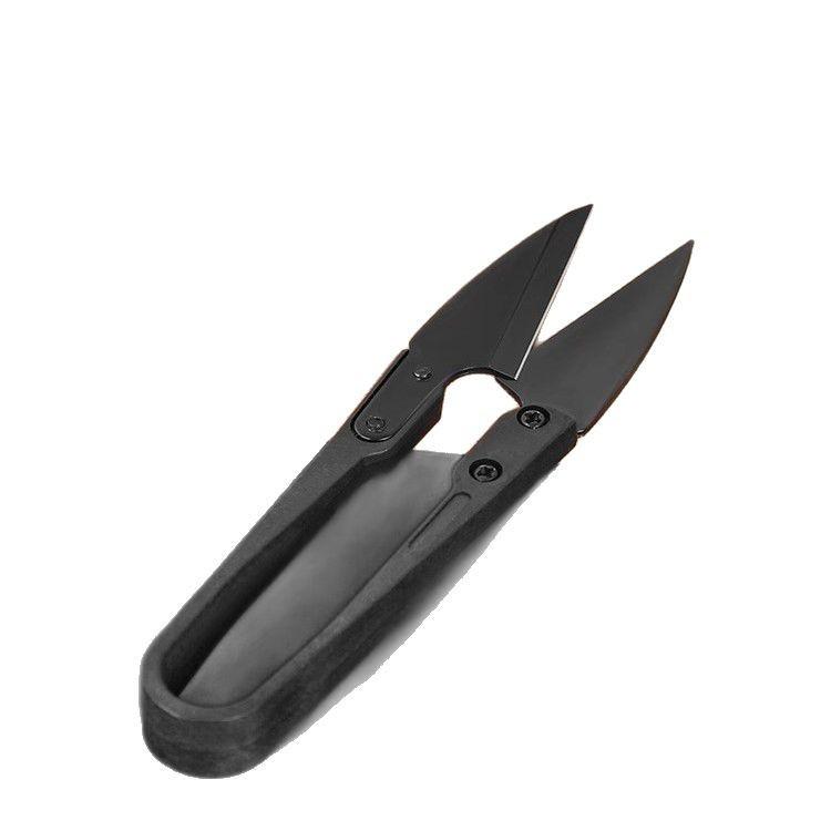 Compact Household Spring Scissors for Sewing, Yarn, Crafts, and Fishing Line Cutting