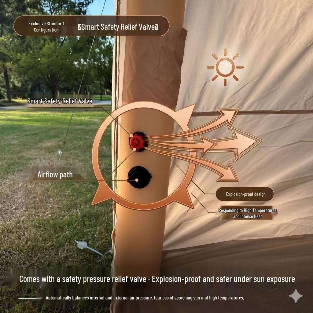 Automatic Windproof & Rainproof Inflatable Multi-Person Camping Tent