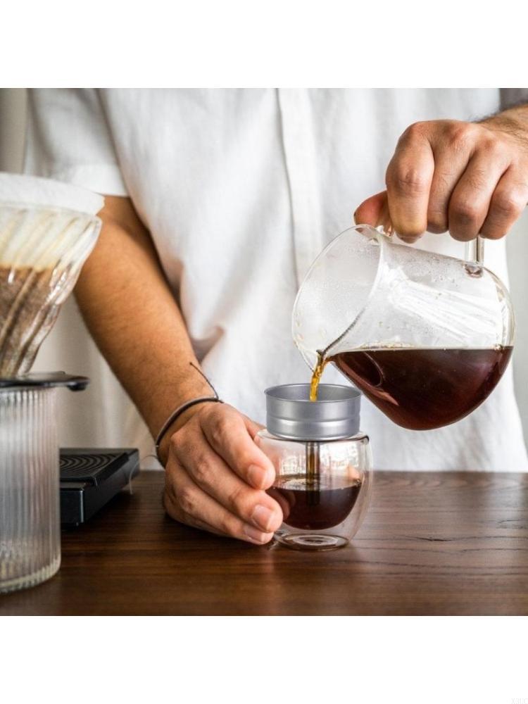 Многофункциональная воронка из нержавеющей стали для кофейников Точный контроль кофейного порошка Инструмент-воронка для 6-чашечных кофейников X3UC China Mainland