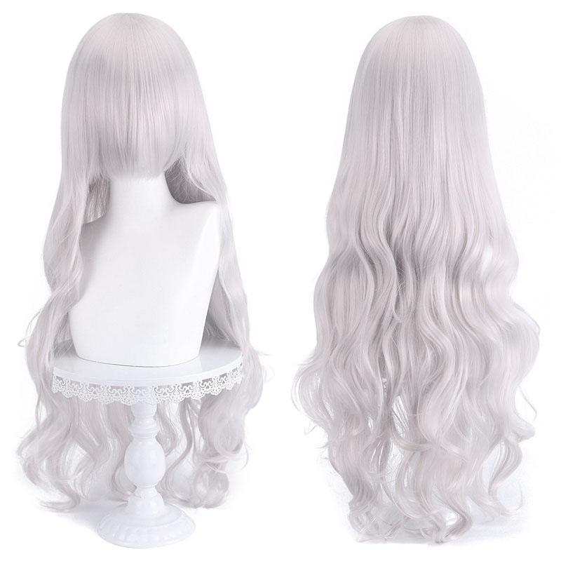 European American Universal Cos Wig Long Curly Hair 80cm Color Big Wave Full Head Cover