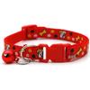Bone & Flower Dog Collar with Bell for Pets