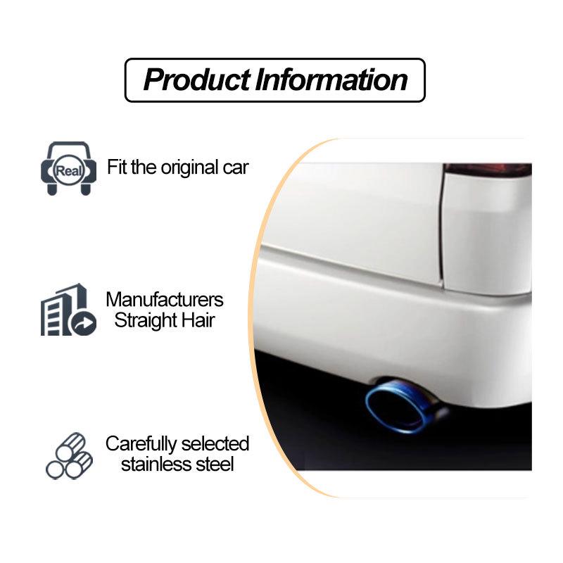 Adjustable Straight & Curved Car Exhaust Tip for Rayfang Cross, Binzhi 1.5, Old Model Reizhi, Enlang Yishen, XRV.