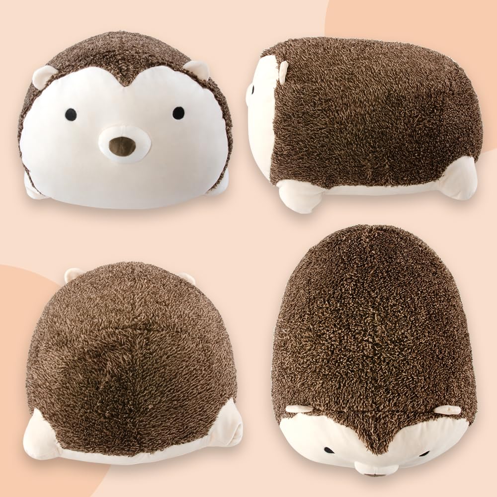 JEMA Gemma Animal Body Soft and Plush Hedgehog Cute and Soothing 60cm Long Pillow, Fluffy, Pillow, Gift, Approx.