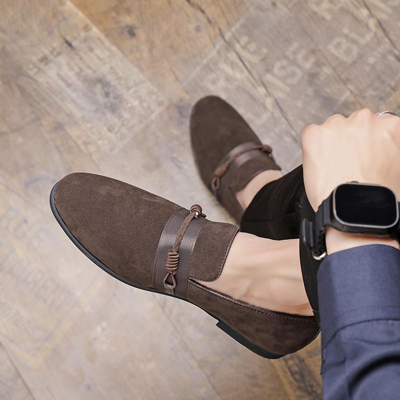 New Suede Men Casual Shoes Breathable Comfort Slip-on Mens Driving Shoes Fashion Male Lazy Shoes Luxury Brand Loafers Moccasins