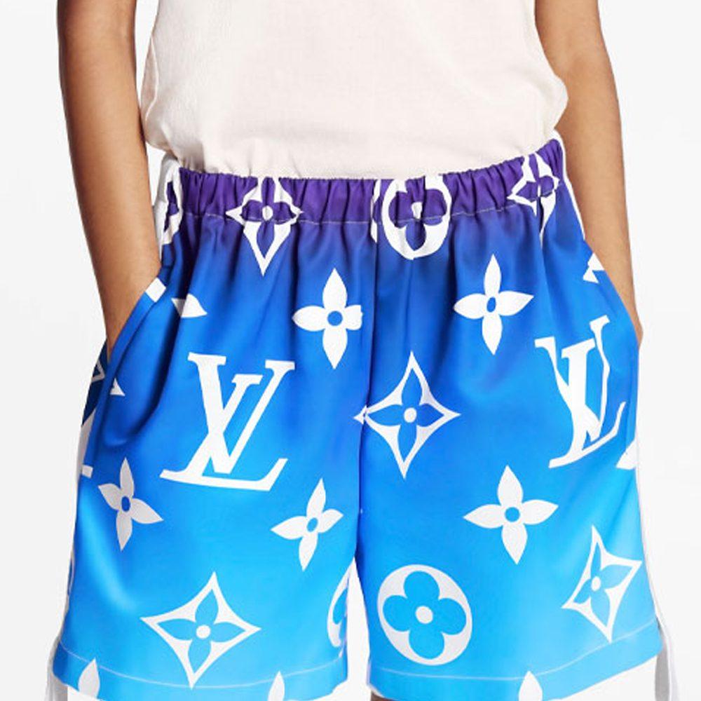 LOUIS VUITTON Casual Shorts Women's Blue 1A8TI9